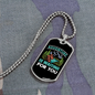 Camper Necklace Adventure Is Waiting For You Necklace Stainless Steel or 18k Gold Dog Tag 24" Chain-Express Your Love Gifts