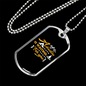 Camper Necklace Adventure is Waiting For You Yellow Necklace Stainless Steel or 18k Gold Dog Tag 24" Chain-Express Your Love Gifts