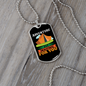 Camper Necklace Adventure is Waiting Necklace Stainless Steel or 18k Gold Dog Tag 24" Chain-Express Your Love Gifts