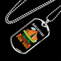 Camper Necklace Adventure is Waiting Necklace Stainless Steel or 18k Gold Dog Tag 24" Chain-Express Your Love Gifts