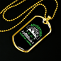 Camper Necklace Adventure Mountain Camping Necklace Stainless Steel or 18k Gold Dog Tag 24" Chain-Express Your Love Gifts