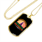 Camper Necklace Adventure Necklace Stainless Steel or 18k Gold Dog Tag 24" Chain-Express Your Love Gifts