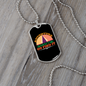 Camper Necklace Adventure Necklace Stainless Steel or 18k Gold Dog Tag 24" Chain-Express Your Love Gifts