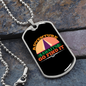 Camper Necklace Adventure Necklace Stainless Steel or 18k Gold Dog Tag 24" Chain-Express Your Love Gifts