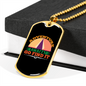 Camper Necklace Adventure Necklace Stainless Steel or 18k Gold Dog Tag 24" Chain-Express Your Love Gifts