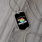 Camper Necklace Adventure White Life Necklace Stainless Steel or 18k Gold Dog Tag 24" Chain-Express Your Love Gifts