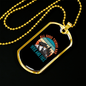 Camper Necklace All Good Things Are Wild and Free Necklace Stainless Steel or 18k Gold Dog Tag 24" Chain-Express Your Love Gifts