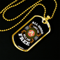 Camper Necklace All Good Things are Wild and Free Necklace Stainless Steel or 18k Gold Dog Tag 24" Chain-Express Your Love Gifts