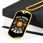 Camper Necklace All Good Things are Wild and Free Necklace Stainless Steel or 18k Gold Dog Tag 24" Chain-Express Your Love Gifts
