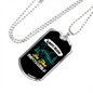 Camper Necklace Always Believe In The Impossible Necklace Stainless Steel or 18k Gold Dog Tag 24" Chain-Express Your Love Gifts