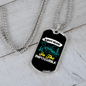 Camper Necklace Always Believe In The Impossible Necklace Stainless Steel or 18k Gold Dog Tag 24" Chain-Express Your Love Gifts