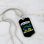 Camper Necklace Always Believe In The Impossible Necklace Stainless Steel or 18k Gold Dog Tag 24" Chain-Express Your Love Gifts