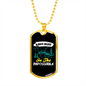 Camper Necklace Always Believe In The Impossible Necklace Stainless Steel or 18k Gold Dog Tag 24" Chain-Express Your Love Gifts