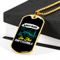Camper Necklace Always Believe In The Impossible Necklace Stainless Steel or 18k Gold Dog Tag 24" Chain-Express Your Love Gifts