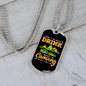 Camper Necklace Always Drink Camping Necklace Stainless Steel or 18k Gold Dog Tag 24" Chain-Express Your Love Gifts