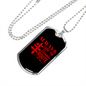 Camper Necklace Always Take The Scenic Route Necklace Stainless Steel or 18k Gold Dog Tag 24" Chain-Express Your Love Gifts