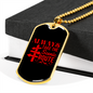 Camper Necklace Always Take The Scenic Route Necklace Stainless Steel or 18k Gold Dog Tag 24" Chain-Express Your Love Gifts