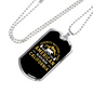 Camper Necklace American Black Bear Necklace Stainless Steel or 18k Gold Dog Tag 24" Chain-Express Your Love Gifts