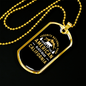 Camper Necklace American Black Bear Necklace Stainless Steel or 18k Gold Dog Tag 24" Chain-Express Your Love Gifts
