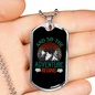 Camper Necklace And So The Adventure Begins Necklace Stainless Steel or 18k Gold Dog Tag 24" Chain-Express Your Love Gifts