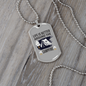 Camper Necklace Around The Campfire Necklace Stainless Steel or 18k Gold Dog Tag 24" Chain-Express Your Love Gifts