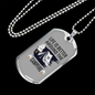 Camper Necklace Around The Campfire Necklace Stainless Steel or 18k Gold Dog Tag 24" Chain-Express Your Love Gifts