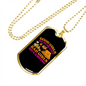 Camper Necklace Bad Girls Go Camping Necklace Stainless Steel or 18k Gold Dog Tag 24" Chain-Express Your Love Gifts
