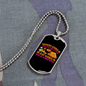 Camper Necklace Bad Girls Go Camping Necklace Stainless Steel or 18k Gold Dog Tag 24" Chain-Express Your Love Gifts