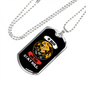 Camper Necklace Be Brave Run Free Stay Wild Necklace Stainless Steel or 18k Gold Dog Tag 24" Chain-Express Your Love Gifts