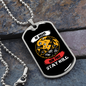 Camper Necklace Be Brave Run Free Stay Wild Necklace Stainless Steel or 18k Gold Dog Tag 24" Chain-Express Your Love Gifts