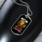 Camper Necklace Be Brave Run Free Stay Wild Necklace Stainless Steel or 18k Gold Dog Tag 24" Chain-Express Your Love Gifts