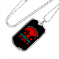 Camper Necklace Beach and Camping Adventure Necklace Stainless Steel or 18k Gold Dog Tag 24" Chain-Express Your Love Gifts