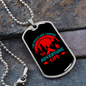 Camper Necklace Beach and Camping Adventure Necklace Stainless Steel or 18k Gold Dog Tag 24" Chain-Express Your Love Gifts