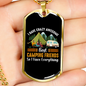 Camper Necklace Best Camping Friends Necklace Stainless Steel or 18k Gold Dog Tag 24" Chain-Express Your Love Gifts