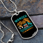 Camper Necklace Better Wander Always Necklace Stainless Steel or 18k Gold Dog Tag 24" Chain-Express Your Love Gifts