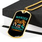 Camper Necklace Better Wander Always Necklace Stainless Steel or 18k Gold Dog Tag 24" Chain-Express Your Love Gifts