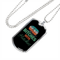 Camper Necklace Bitches With Hitches Necklace Stainless Steel or 18k Gold Dog Tag 24" Chain-Express Your Love Gifts