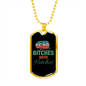 Camper Necklace Bitches With Hitches Necklace Stainless Steel or 18k Gold Dog Tag 24" Chain-Express Your Love Gifts