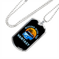 Camper Necklace Blessed With Vantasy Necklace Stainless Steel or 18k Gold Dog Tag 24" Chain-Express Your Love Gifts