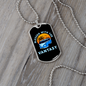 Camper Necklace Blessed With Vantasy Necklace Stainless Steel or 18k Gold Dog Tag 24" Chain-Express Your Love Gifts