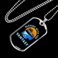 Camper Necklace Blessed With Vantasy Necklace Stainless Steel or 18k Gold Dog Tag 24" Chain-Express Your Love Gifts