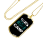 Camper Necklace Born To Camp Necklace Stainless Steel or 18k Gold Dog Tag 24" Chain-Express Your Love Gifts
