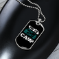 Camper Necklace Born To Camp Necklace Stainless Steel or 18k Gold Dog Tag 24" Chain-Express Your Love Gifts