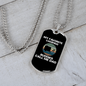 Camper Necklace Call Me Dad Necklace Stainless Steel or 18k Gold Dog Tag 24" Chain-Express Your Love Gifts