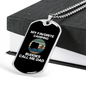 Camper Necklace Call Me Dad Necklace Stainless Steel or 18k Gold Dog Tag 24" Chain-Express Your Love Gifts