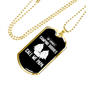 Camper Necklace Call Me Papa Necklace Stainless Steel or 18k Gold Dog Tag 24" Chain-Express Your Love Gifts