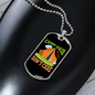 Camper Necklace Camp Hair Don't Care Tent Necklace Stainless Steel or 18k Gold Dog Tag 24" Chain-Express Your Love Gifts