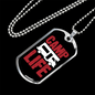 Camper Necklace Camp Life Camper Necklace Stainless Steel or 18k Gold Dog Tag 24" Chain-Express Your Love Gifts