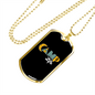 Camper Necklace Camp Life Camping Necklace Stainless Steel or 18k Gold Dog Tag 24" Chain-Express Your Love Gifts