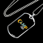 Camper Necklace Camp Life Camping Necklace Stainless Steel or 18k Gold Dog Tag 24" Chain-Express Your Love Gifts